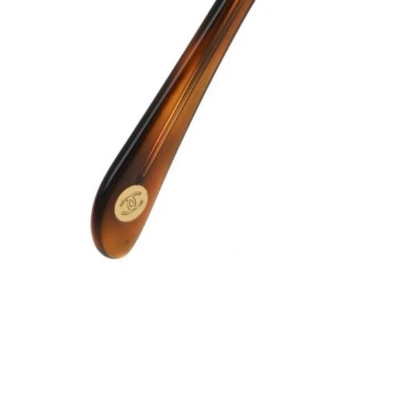 CHANEL CC Logo Sunglasses Eye Wear Plastic Brown GHW Italy 5104-B 63RF983 - Picture 10 of 12